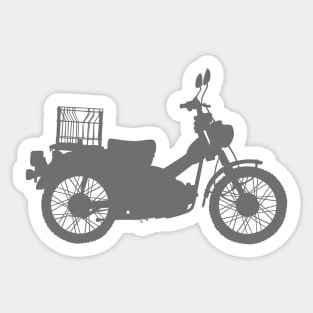 Postie Bike/Trail Bike With Crate Sticker